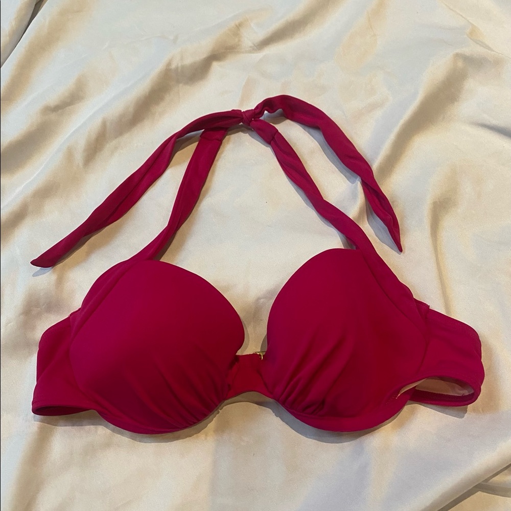 Victoria Secret 34B Pink Wired Bikini Top Swim Swimwear